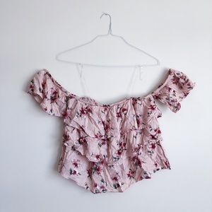 American Eagle Ruffled Off-The-Shoulder Top - NEW